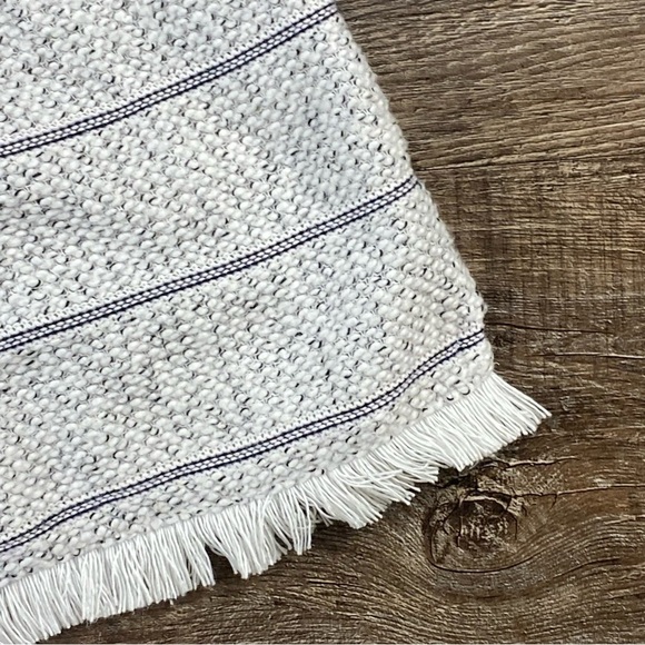 Talbots Sweater Women 3X White Black Open Knit Fringe 3/4 Sleeve Costal Light - Picture 5 of 8